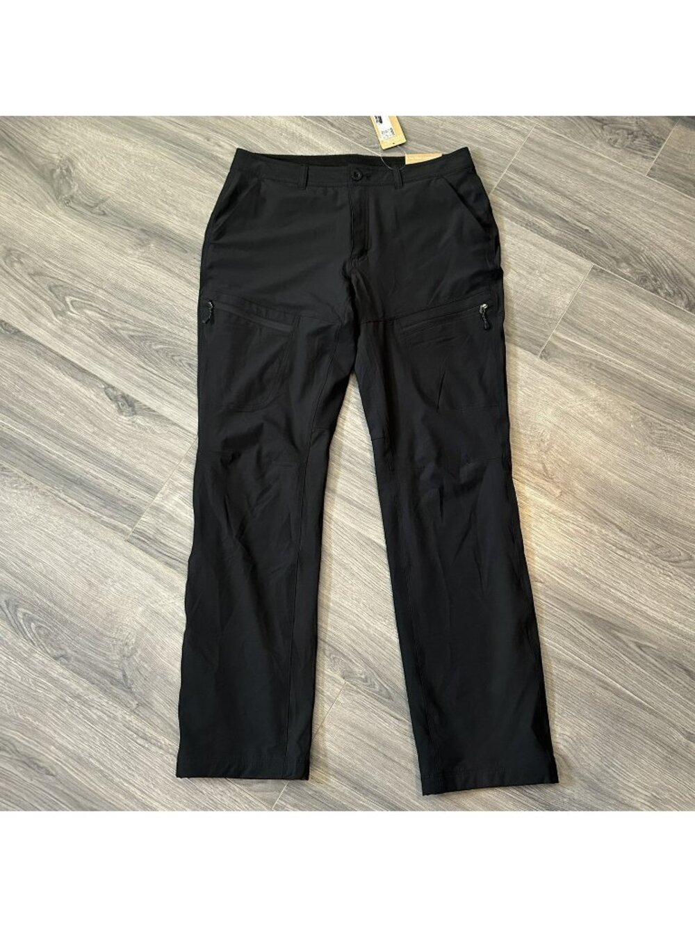 Eddie Bauer Pants Women 10 Black Flexion Fleece Lined 2.0 Pant Softshell Hiking